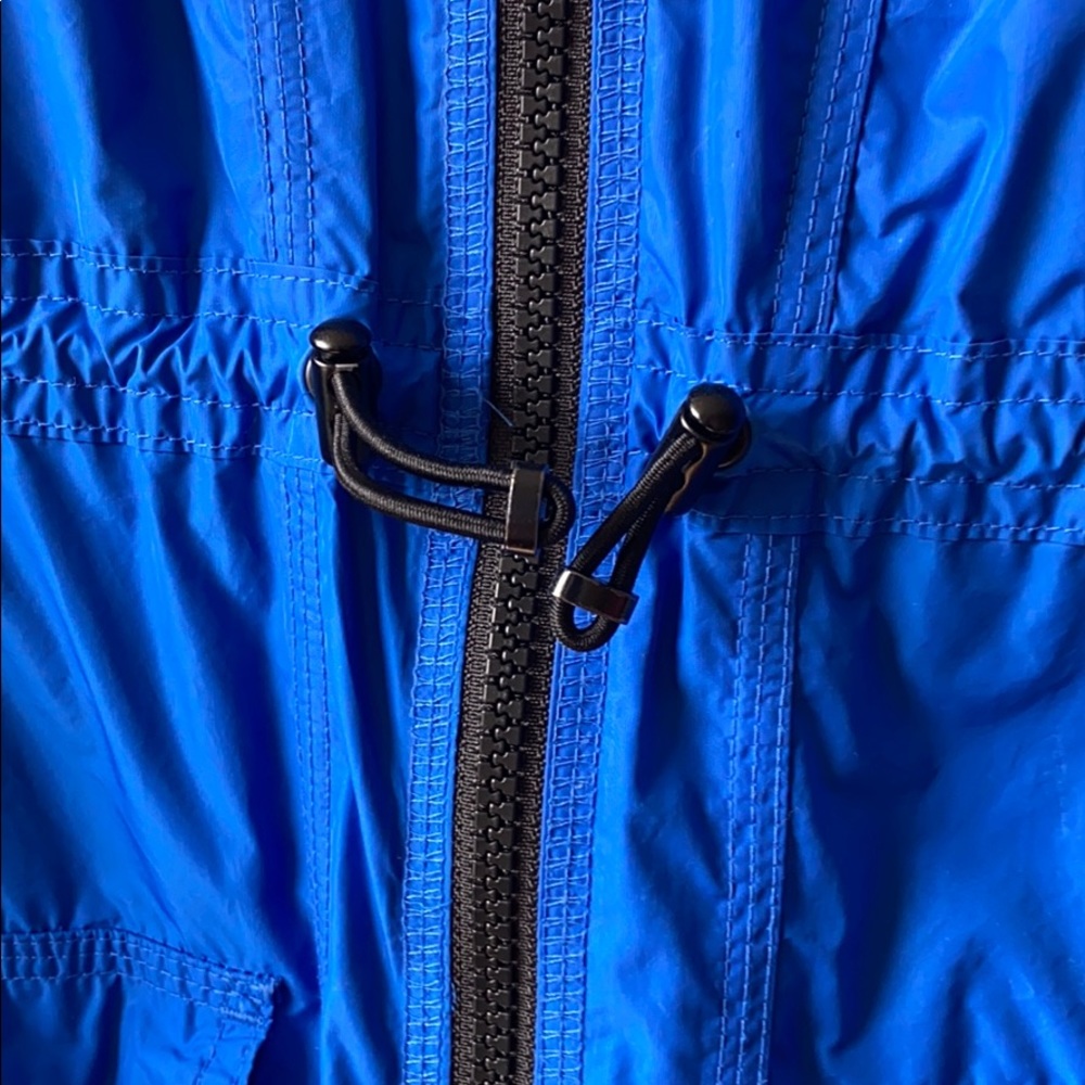 Athleta bright blue raincoat Sz XXS - Picture 3 of 13